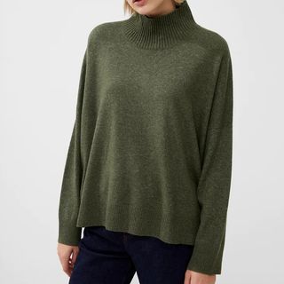 French Connection Jeanie Vhari Recycled Roll Neck Jumper