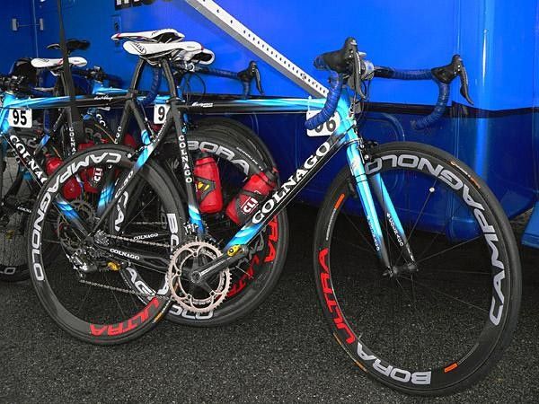 The Navigators Insurance Cycling Team wheel of choice was the Bora from Campagnolo.