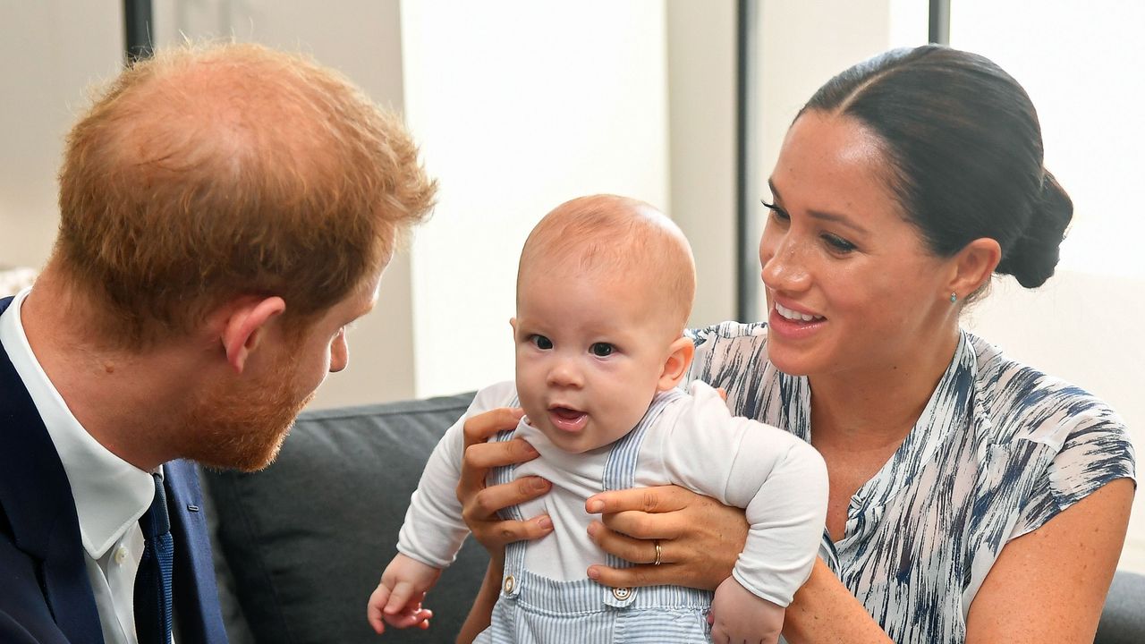 cape town, south africa september 25 prince harry, duke of sussex, meghan, duchess of sussex and their baby son archie mountbatten windsor meet archbishop desmond tutu and his daughter thandeka tutu gxashe at the desmond leah tutu legacy foundation during their royal tour of south africa on september 25, 2019 in cape town, south africa photo by poolsamir husseinwireimage