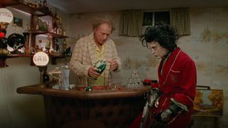 Johnny Depp and Alan Arkin in Edward Scissorhands