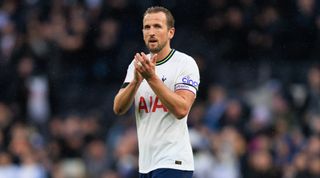 Harry Kane of Tottenham Hotspur applauds the fans after the FA Cup third round match between Tottenham Hotspur and Portsmouth on 7 January, 2023 at the Tottenham Hotspur Stadium in London, United Kingdom.