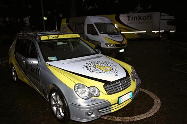 The outfit's Mercedes team car.