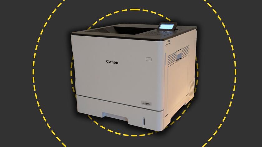 The Canon i-SENSYS LBP732Cdw printer on the ITPro background