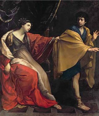 The Earl of Leicester's favourite painting, Joseph and Potiphar’s Wife by Guido Reni.