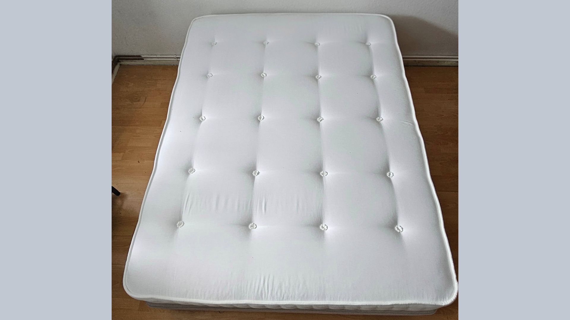 The Comfybedss Korinthian 1000 Pocket Sprung Mattress in Joyce's home