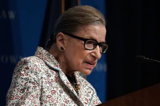 U.S. Supreme Court Justice Ruth Bader Ginsburg at Georgetown University Law Center in September, 2018.