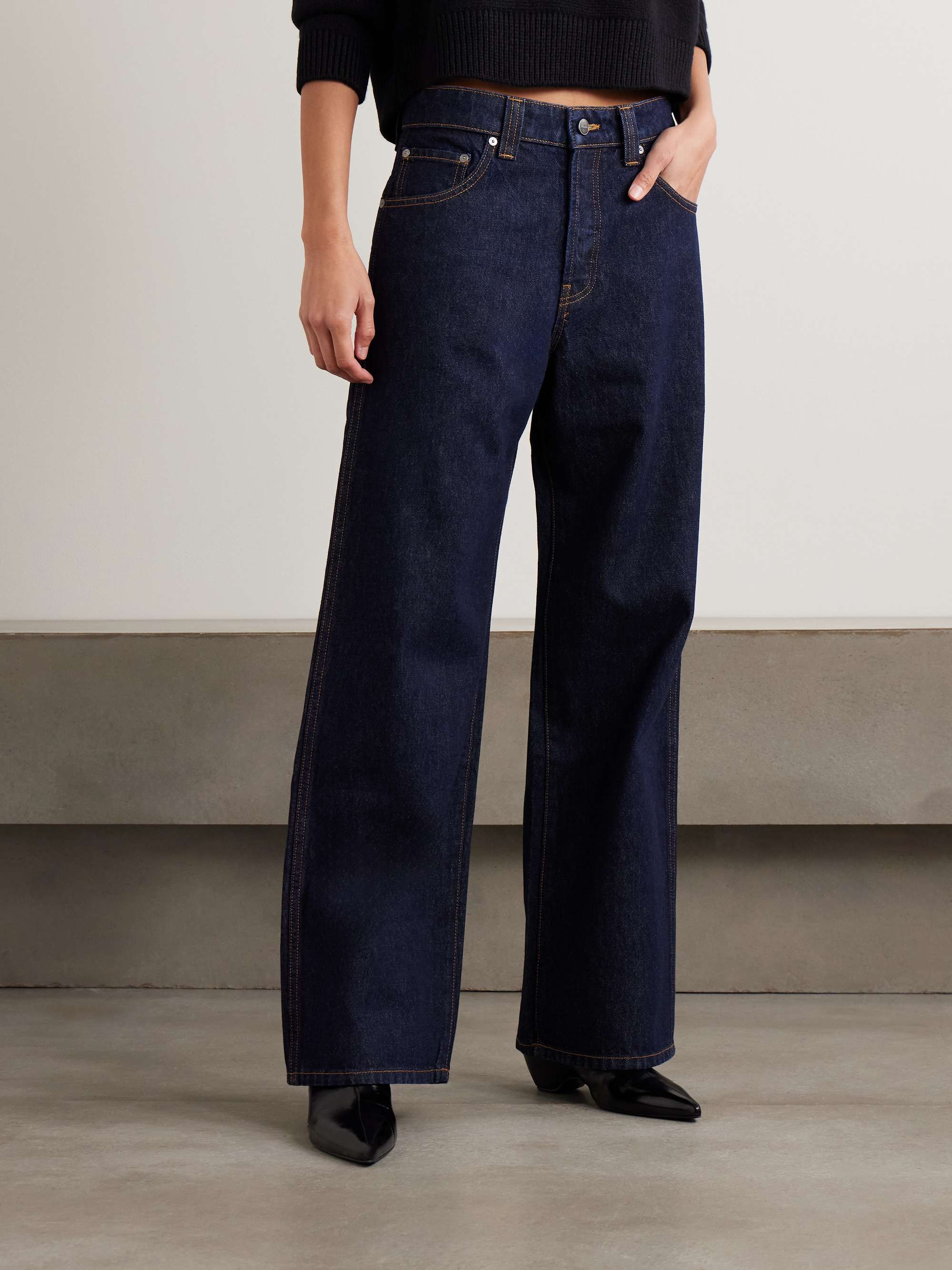 Winslow Mid-Rise Wide-Leg Jeans