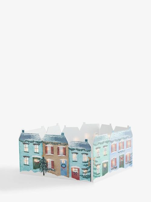 House Scene Light Up Wooden Tree Skirt