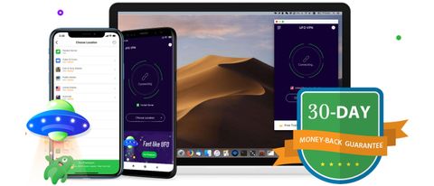 UFO VPN running on different devices
