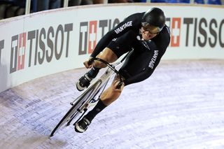A New Zealand rider on the track