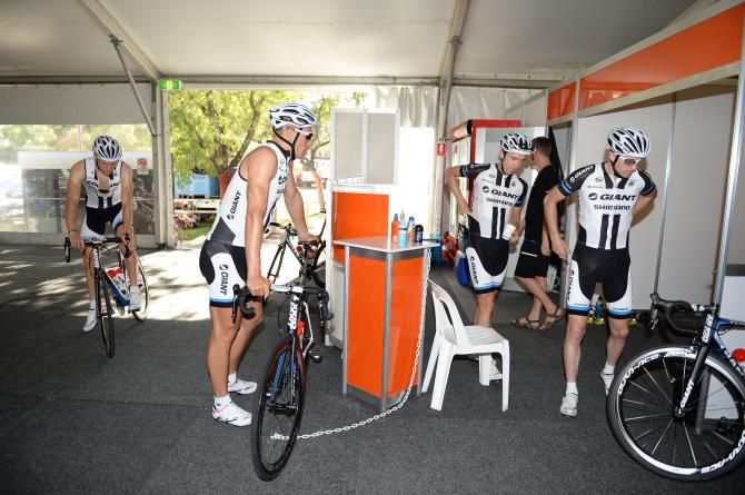 The newly named Giant-Shimano team