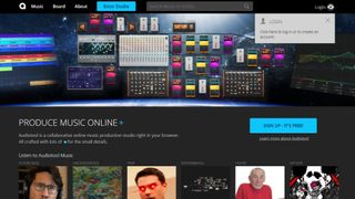 Website screenshot for Audiotool