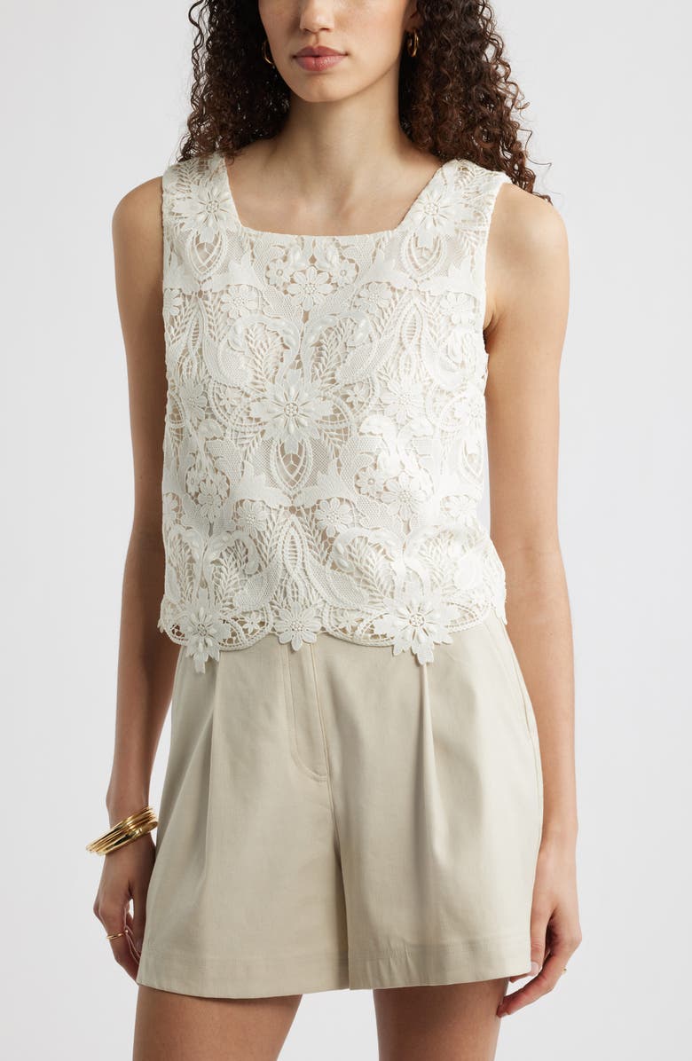 Floral Cutwork Lace Top