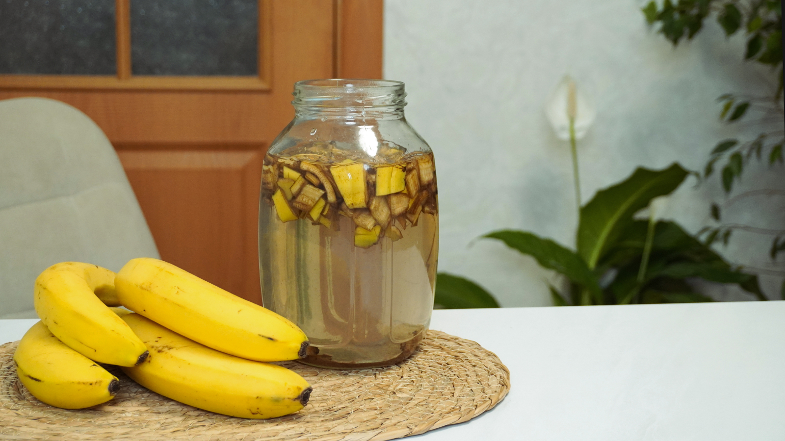 Banana peel water for plants