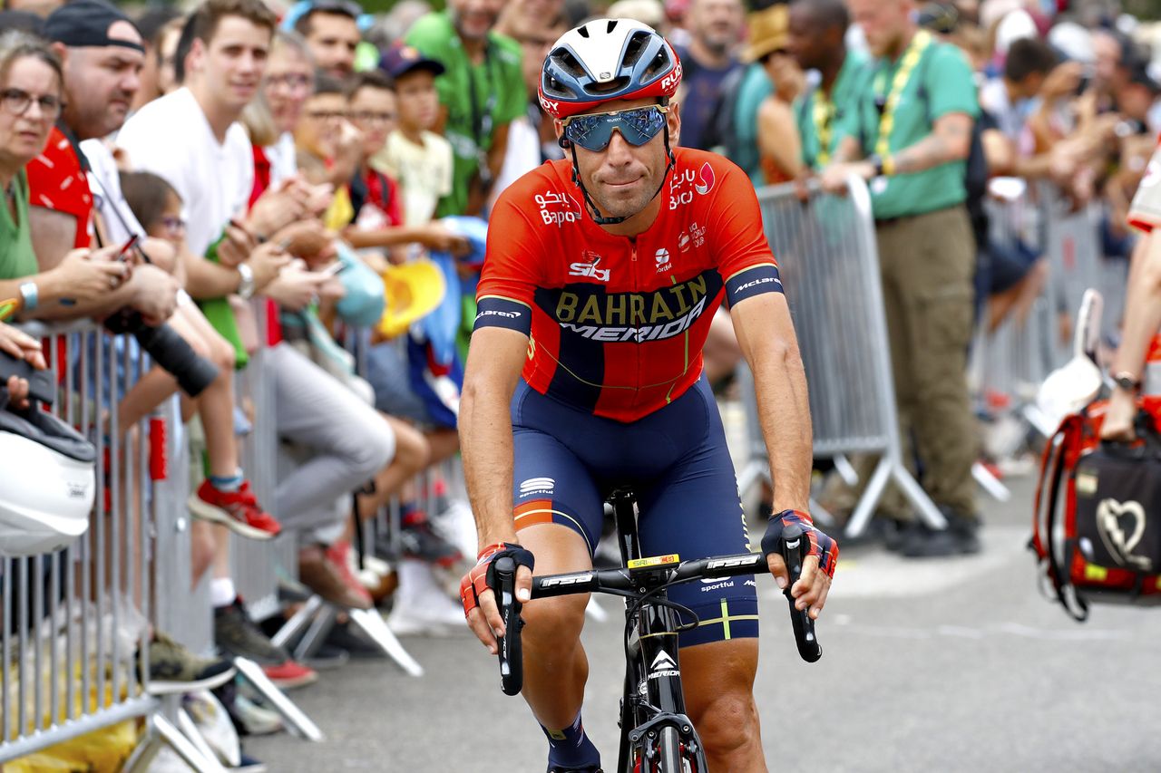 Vincenzo Nibali (Bahrain-Merida) before stage 15