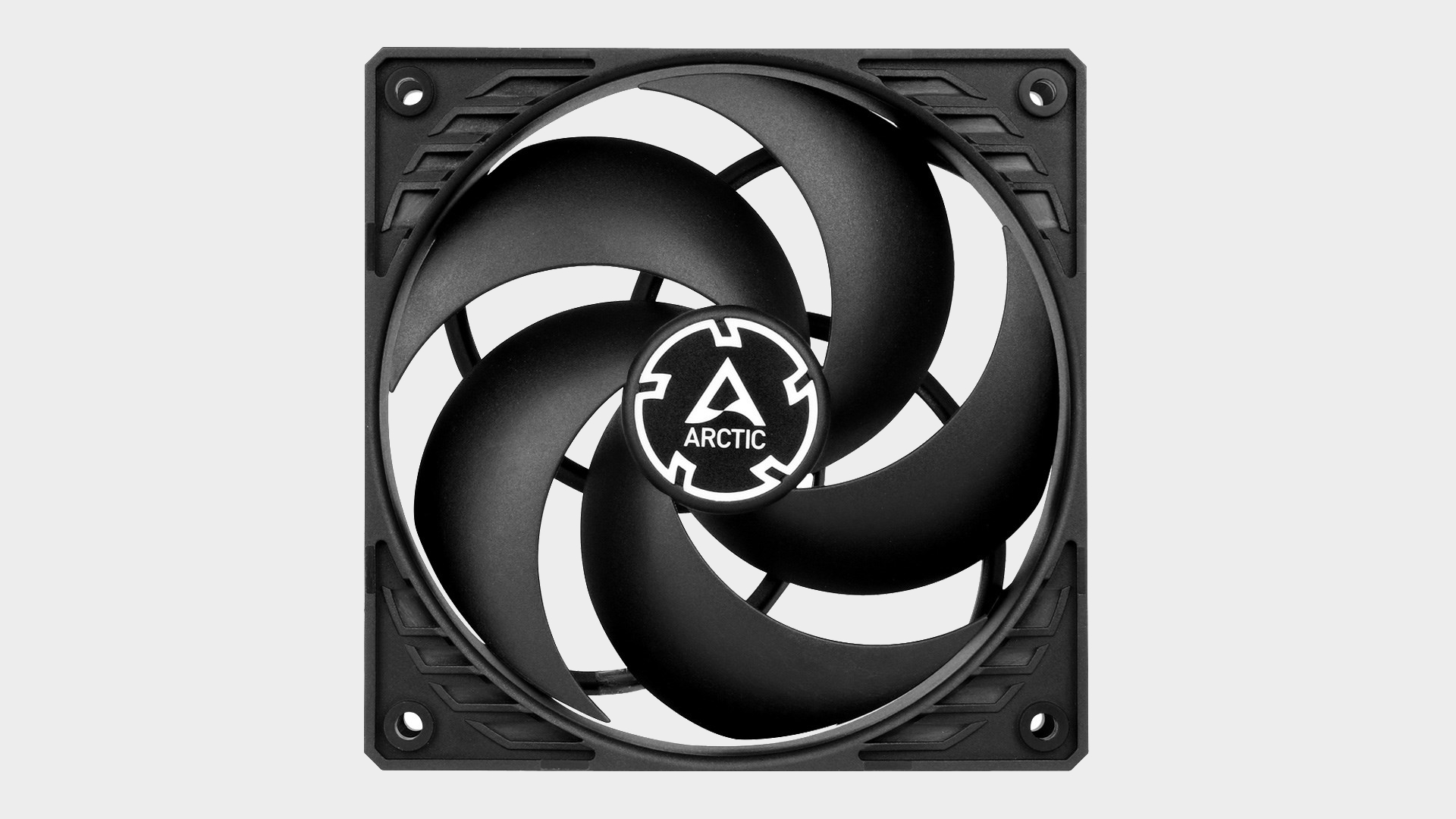 The Arctic P12 PWM PST on a grey background.