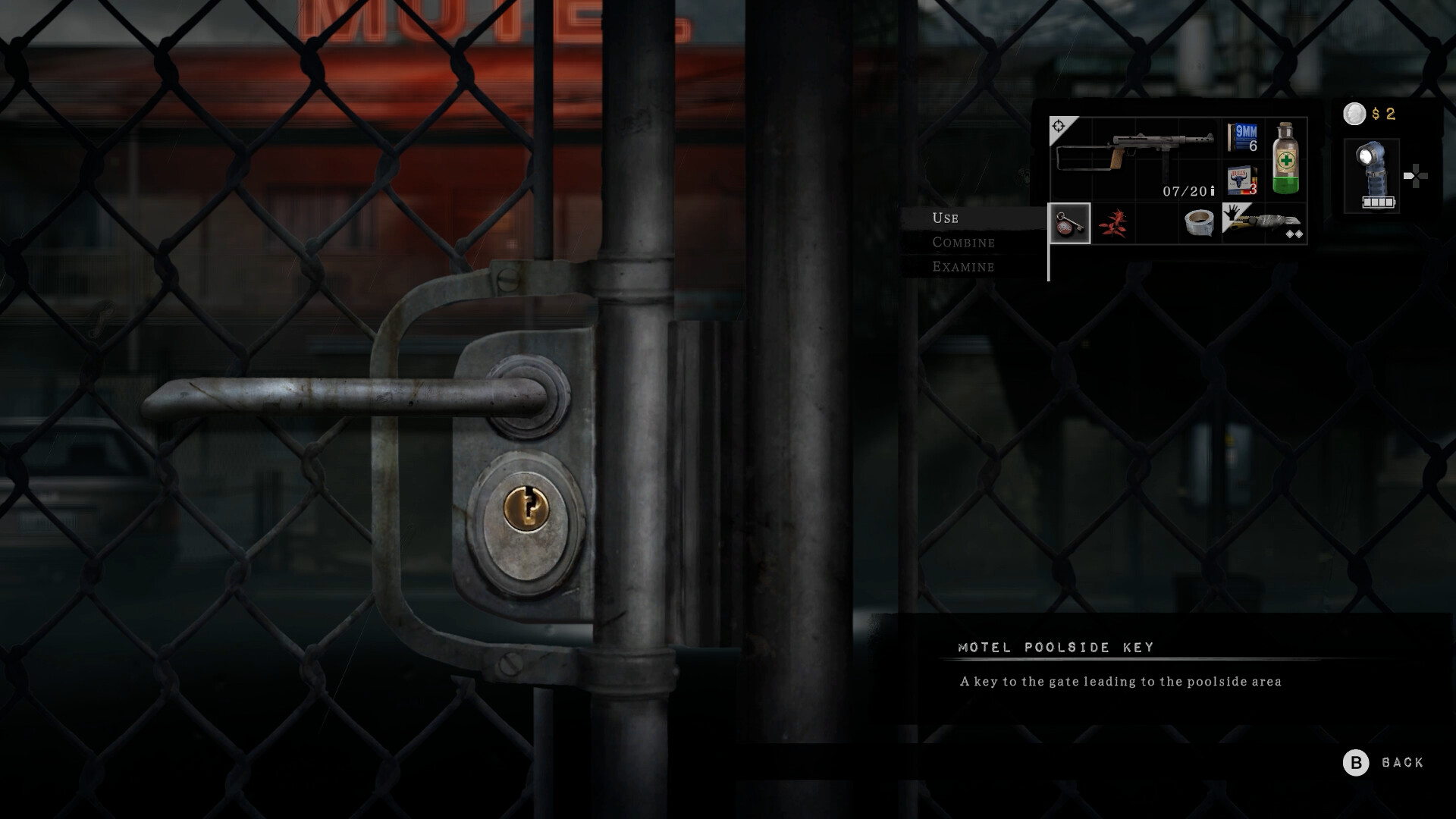 A locked gate in Silver Pines