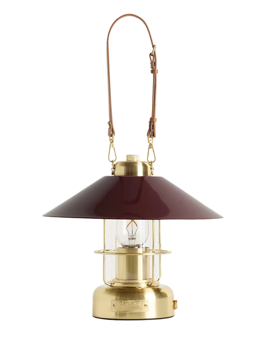 Metal and Leather Rechargeable Cordless Lantern