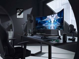 Spoil microphone health Samsung Odyssey Neo G9 is world's first 8K ultrawide gaming monitor | Tom's  Guide