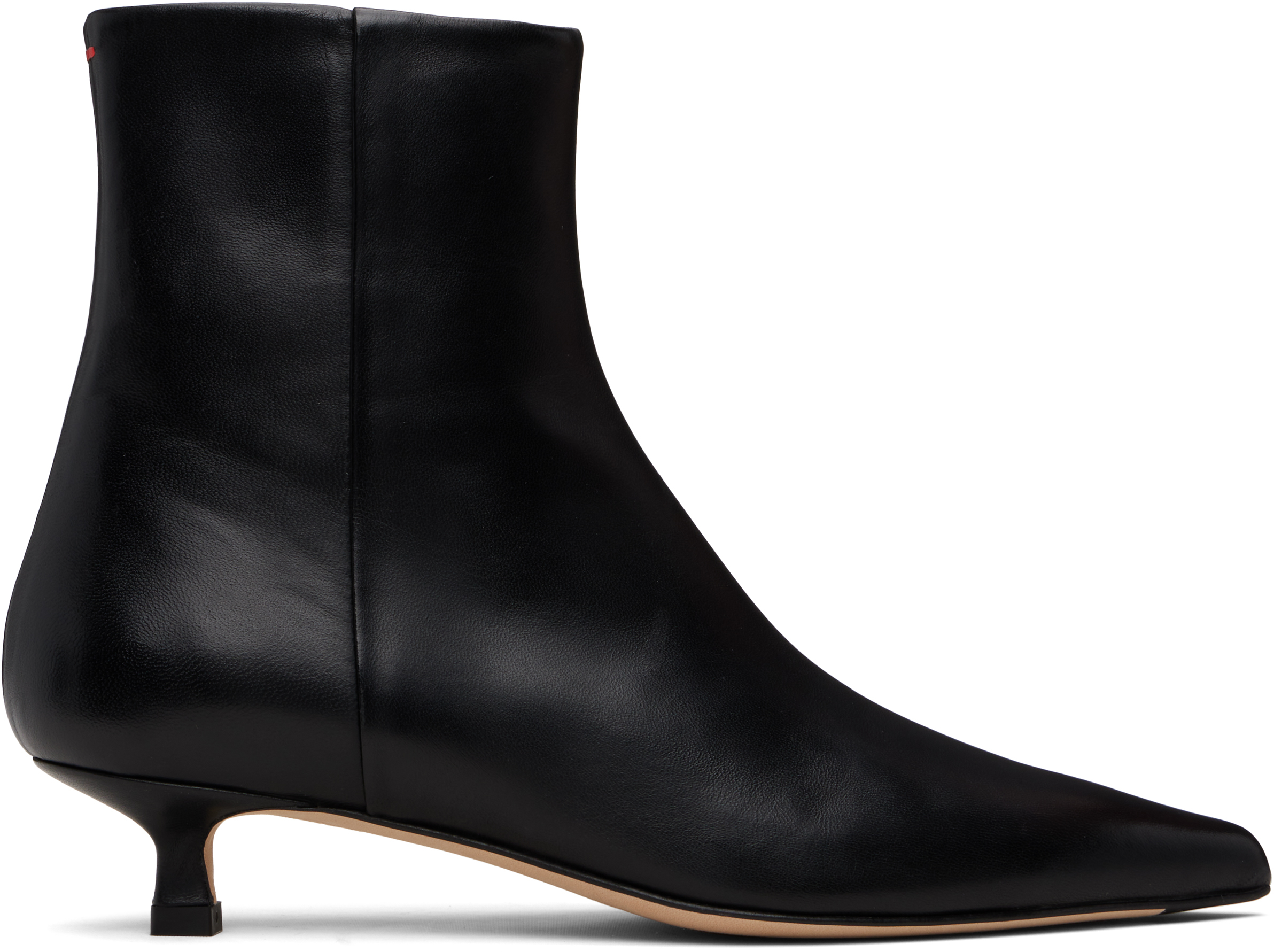 Black Sofie Leather Ankle Boots