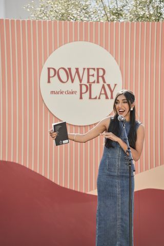Rupi Kaur performs at the 2024 Marie Claire Power Play Summit on March 18, 2024