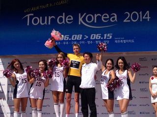 Hugh Carthy in race lead, Tour of Korea 2014 stage seven
