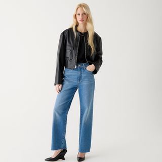 J.Crew, Slim Wide-Leg Jean in Elia Wash