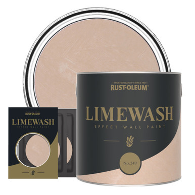 Limewash Effect Pink Wall Paint - No.249