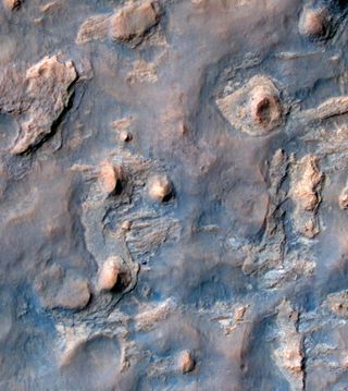 Curiosity and Rover Tracks at 'the Kimberley,' April 2014