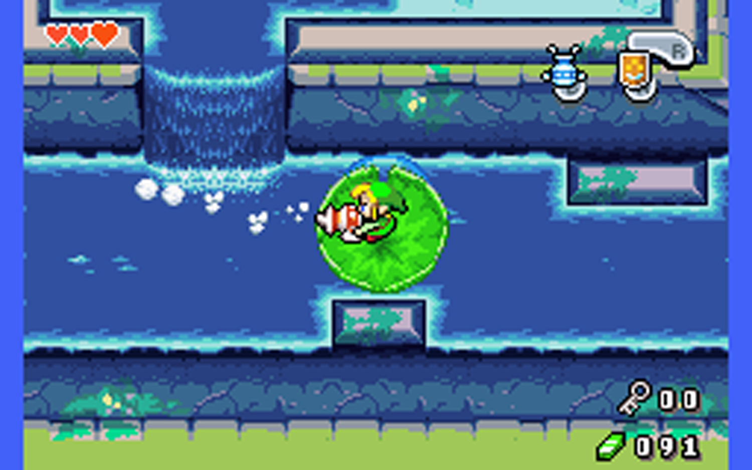 A screenshot from The Legend of Zelda: The Minish Cap