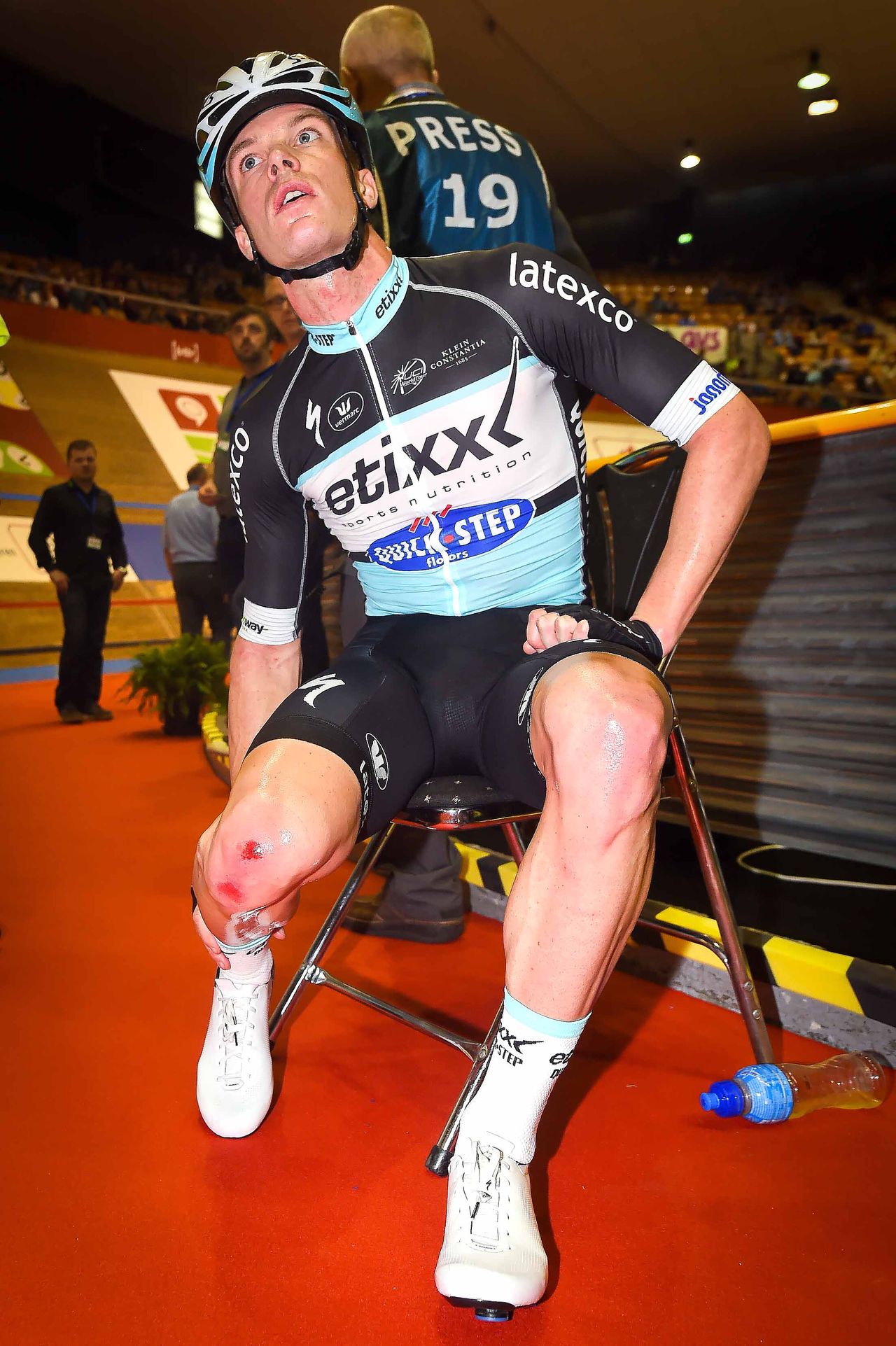 Iljo Keisse was not happy to have crashed on the opening night