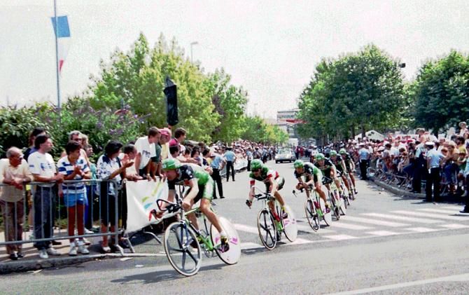Gianni Bugno's Gatorade team in 1991