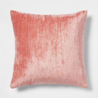Shimmering coral pillow from Target