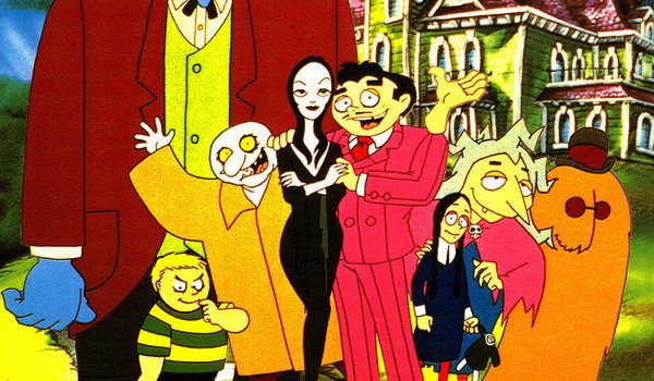 the addams family cartoon