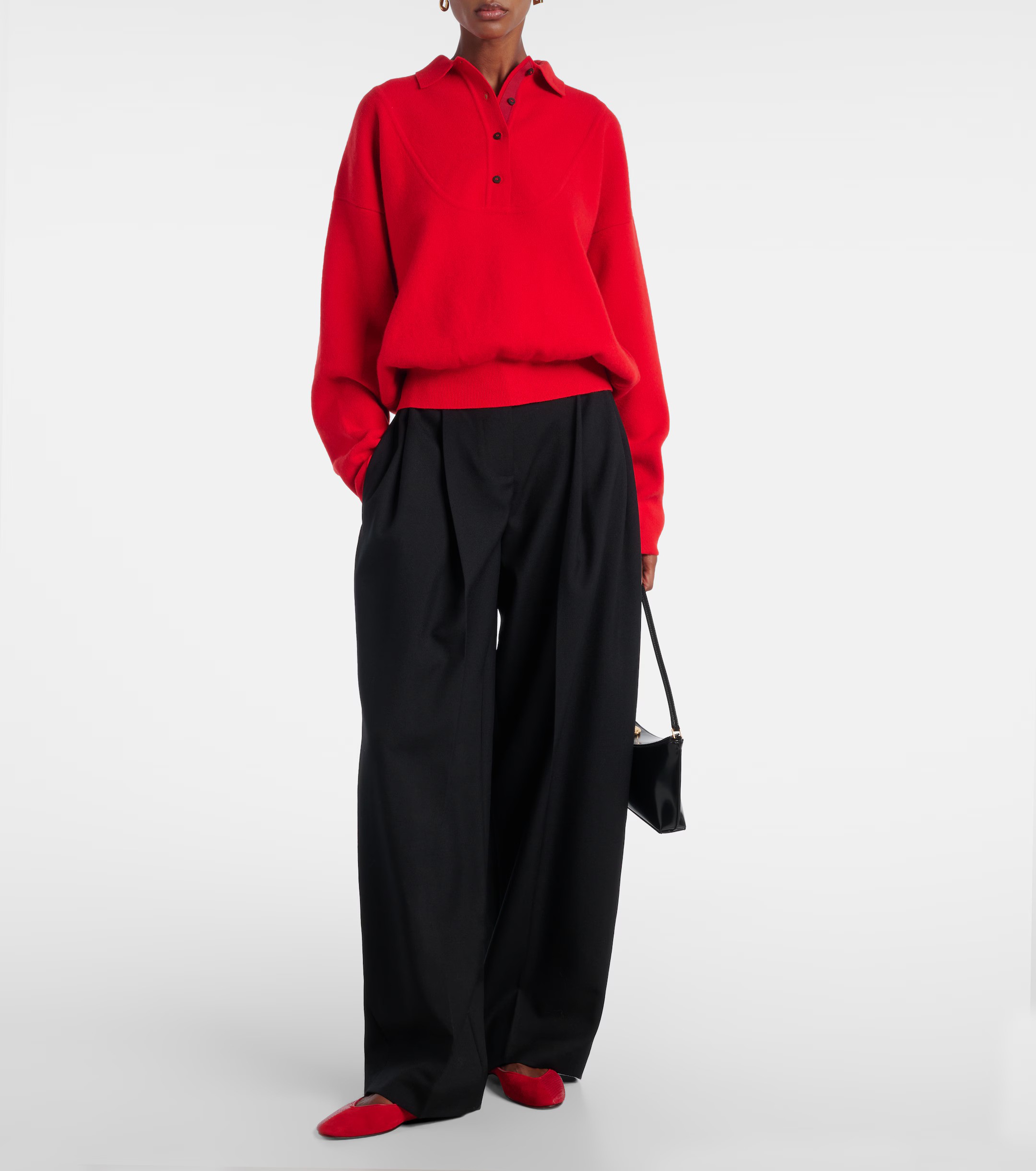 Jacquemus, Pleated Wool Wide-Leg Pants
