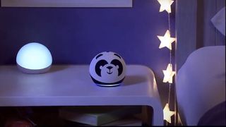 Amazon Echo Dot for Kids on a bedside table