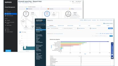 The Sophos XGS 136w dashboard