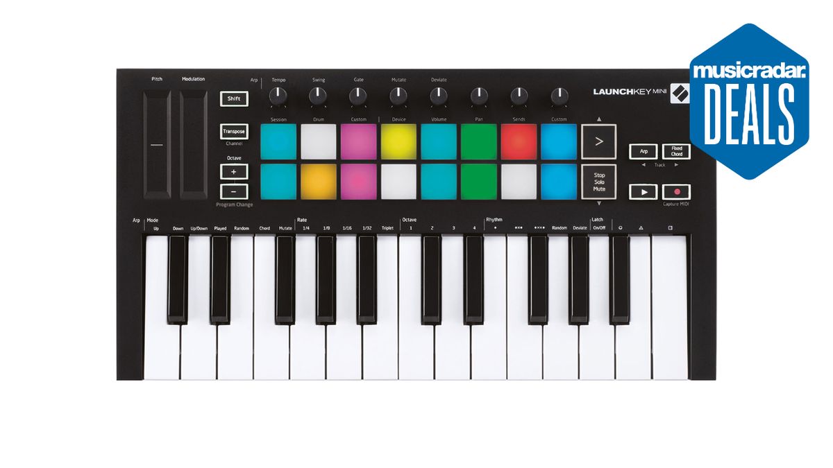 Novation Launchkey Mini Mk3 on a white background