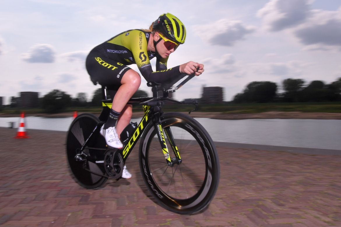 Gracie Elvin (Team Mitchelton - Scott), during the 21st Boels Rental Ladies Tour 2018, Prologue - Stage 1 a 3,2km Individual Time Trial from Arnhem to Arnhem