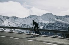 Cycling in snow