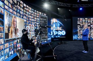Worre Studios, features 360-degree curved LED displays with over 65 million pixels.