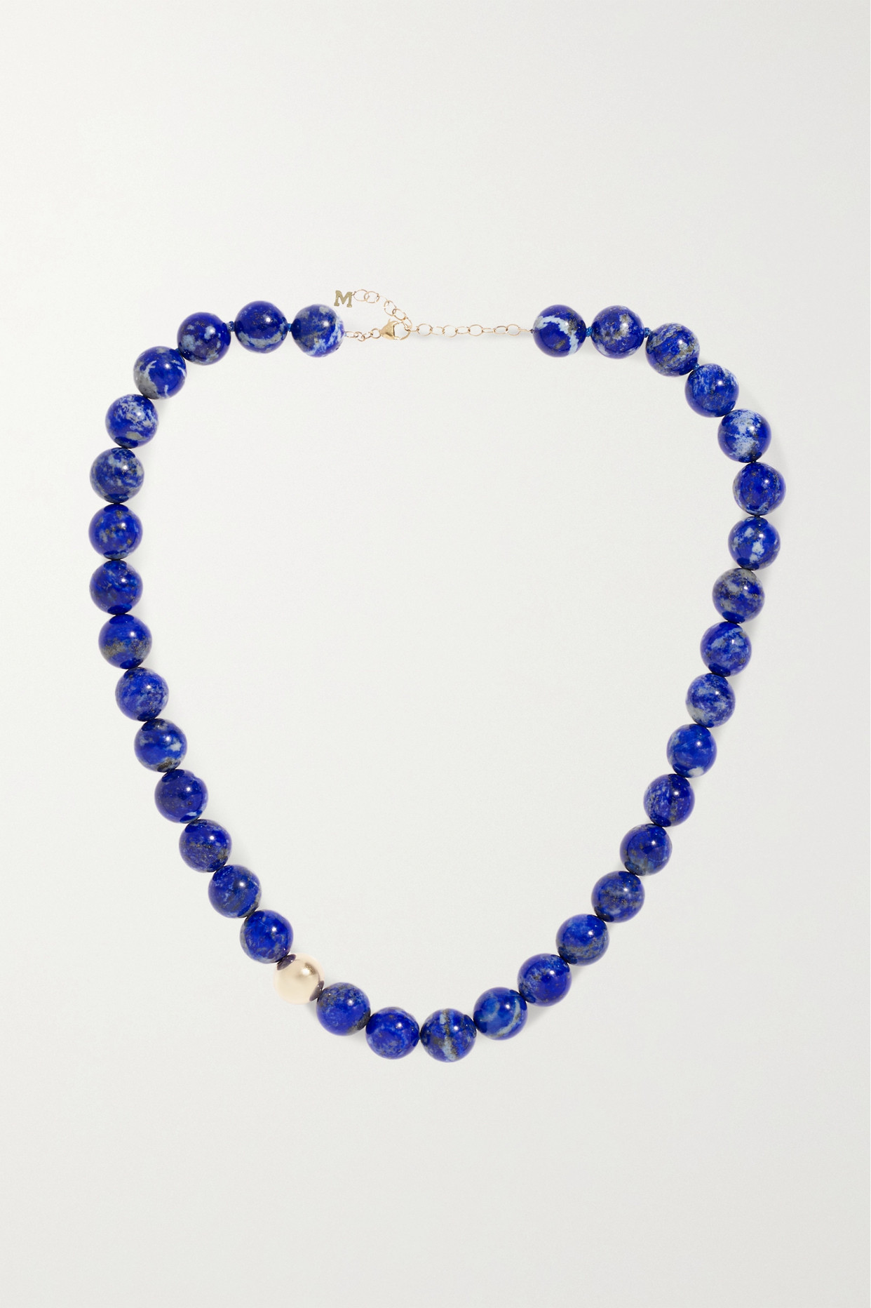 14-Karat Gold Lapis Lazuli Necklace