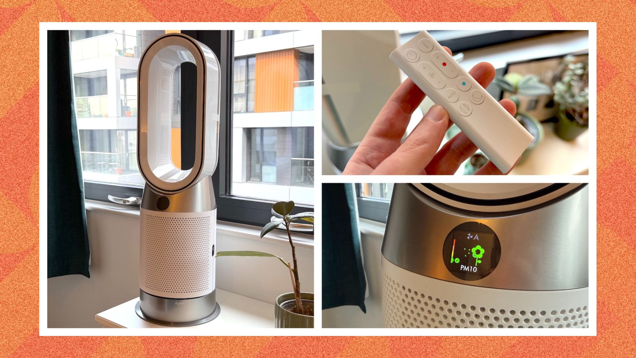 The Dyson Purifier Hot and Cool HP1 in a bedroom