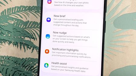 now nudge on galaxy AI screen