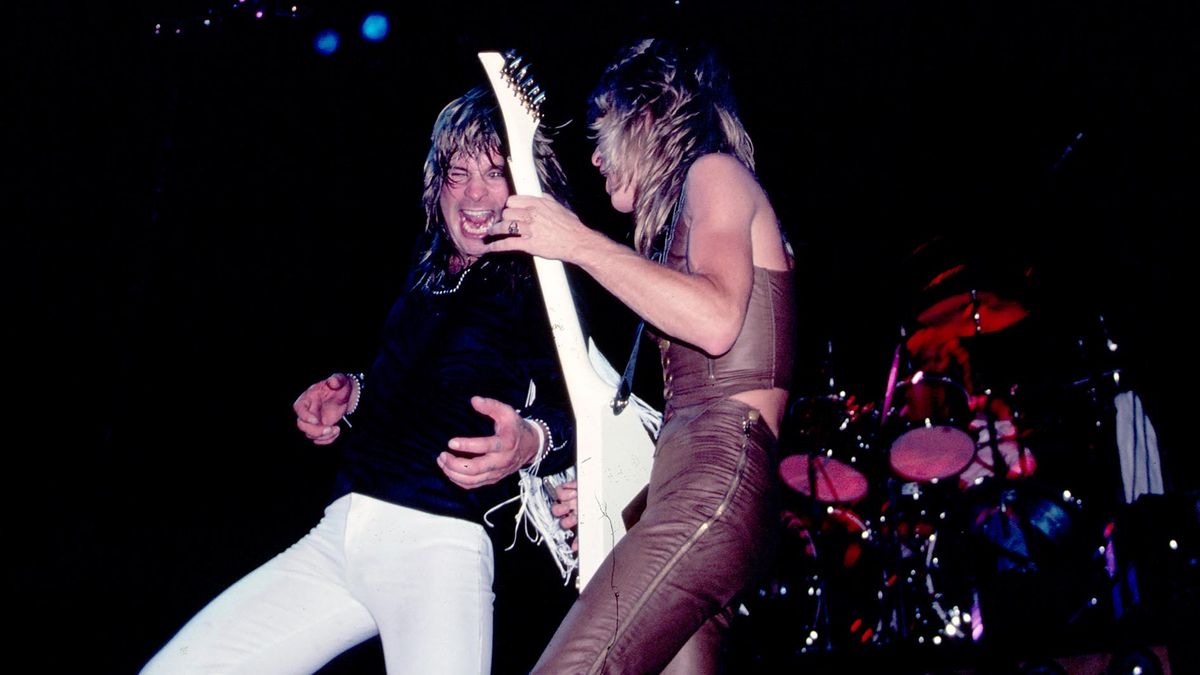 [L-R] Ozzy Osbourne and Randy Rhoads