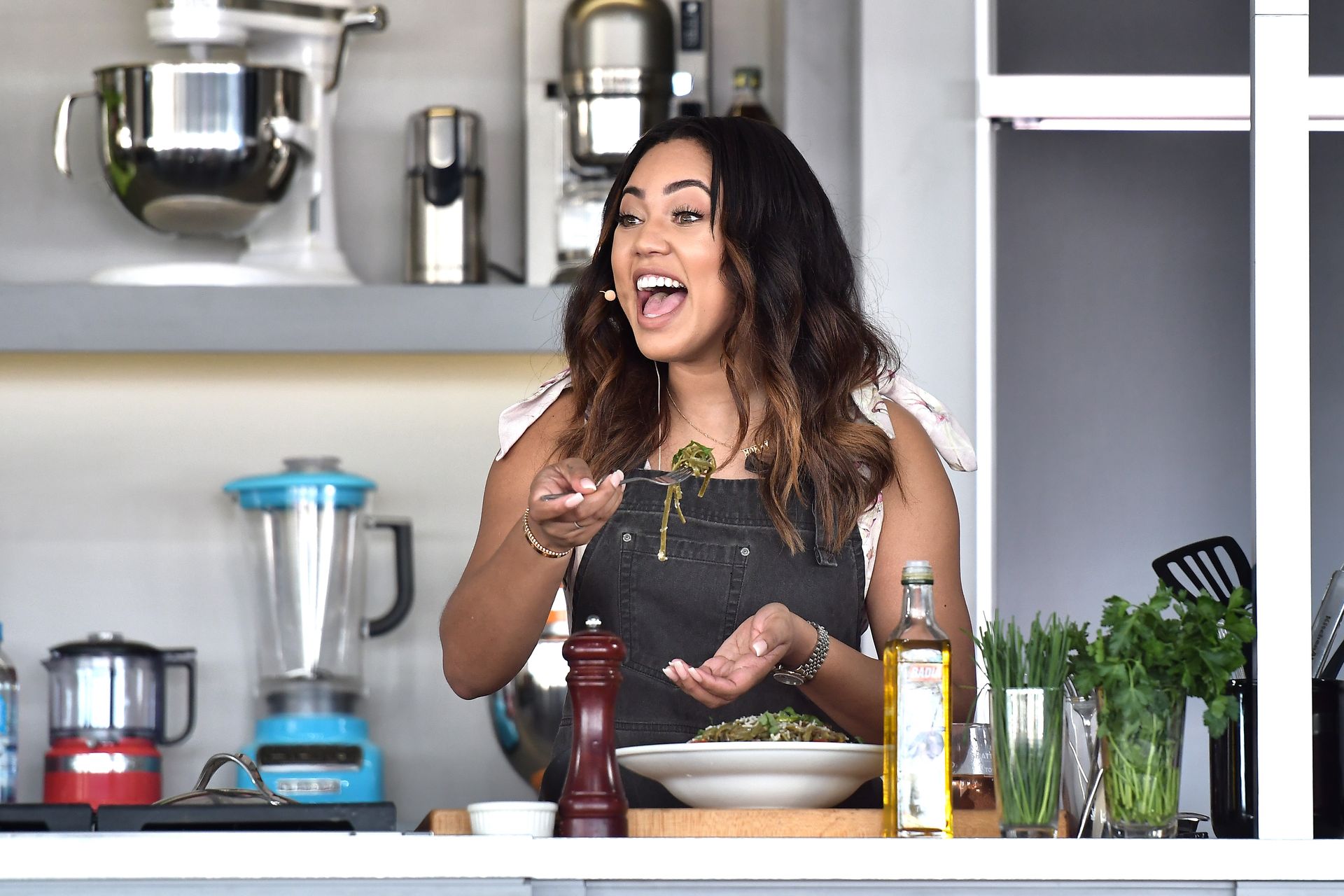 Ayesha Curry's kitchen: the chef chats to Kamala Harris Home