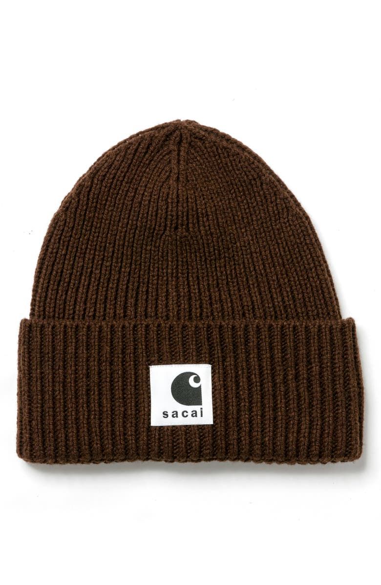 Carhartt Wip Rib Wool &amp; Nylon Logo Beanie