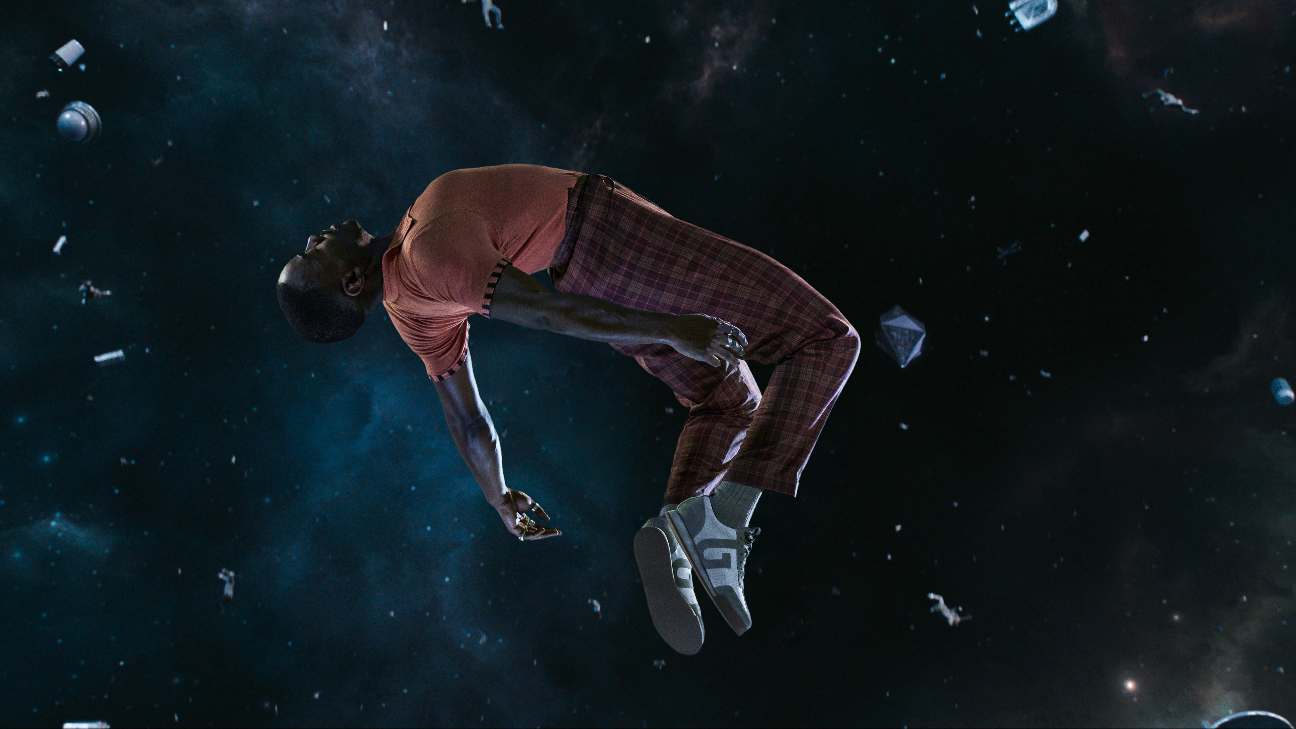 The Doctor (Ncuti Gatwa) floats through space in 'The Interstellar Song Contest.'