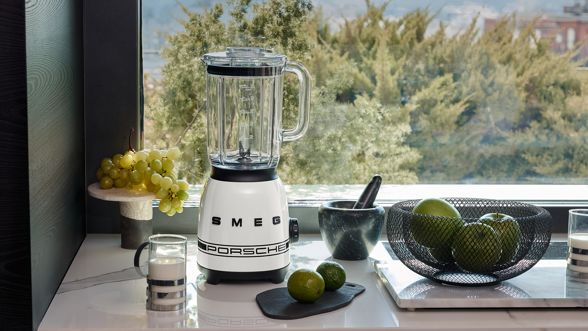 Smeg Carrara White Metallic blender