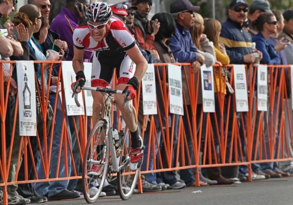 Matt Rice (Bahati Foundation Pro Cycling Team) goes solo
